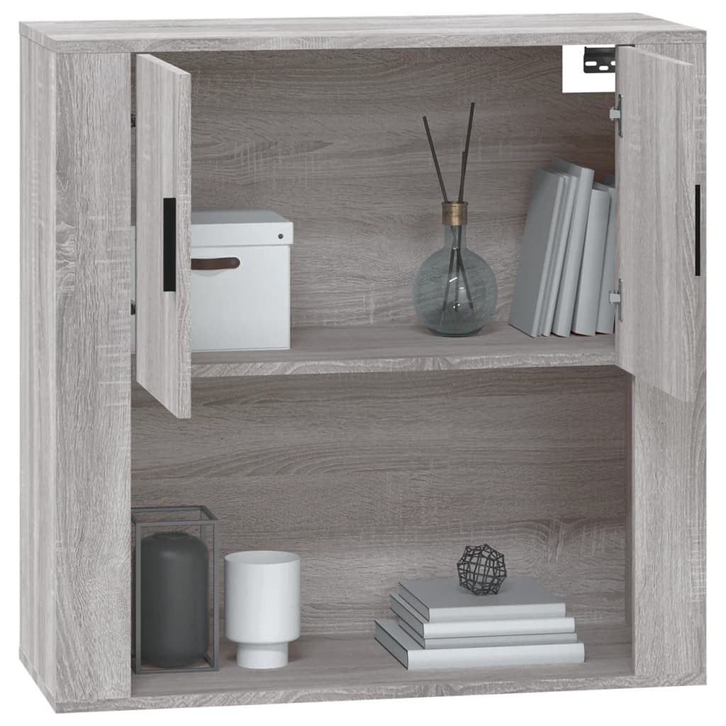 vidaXL Ντουλάπι Τοίχου Γκρι Sonoma 80x33x80 εκ. Επεξεργασμένο Ξύλο