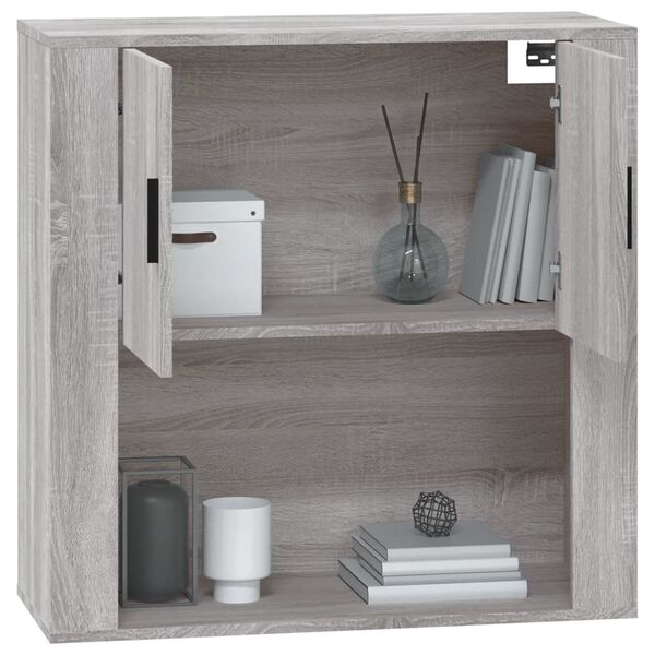 vidaXL Ντουλάπι Τοίχου Γκρι Sonoma 80x33x80 εκ. Επεξεργασμένο Ξύλο