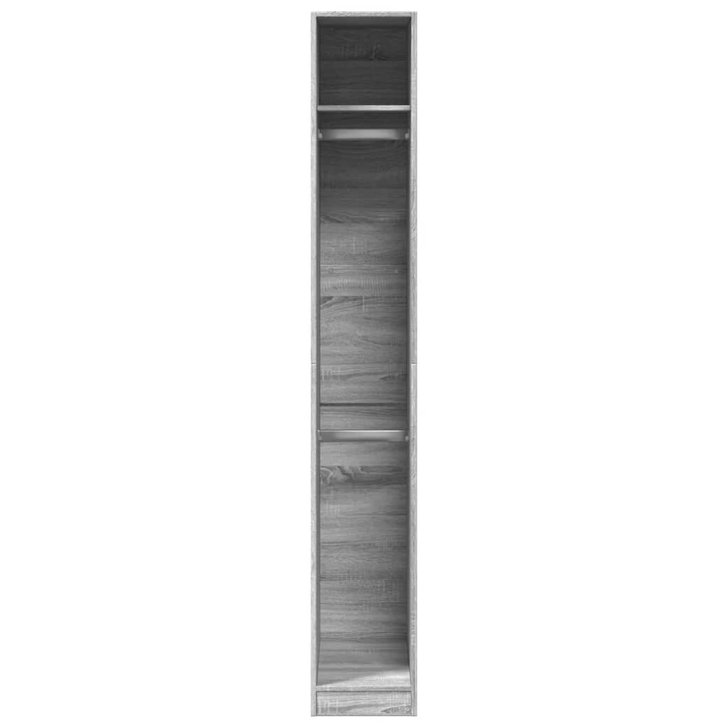 vidaXL Ντουλάπα Γκρι Sonoma 30x50x200 εκ. από Επεξεργασμένο Ξύλο
