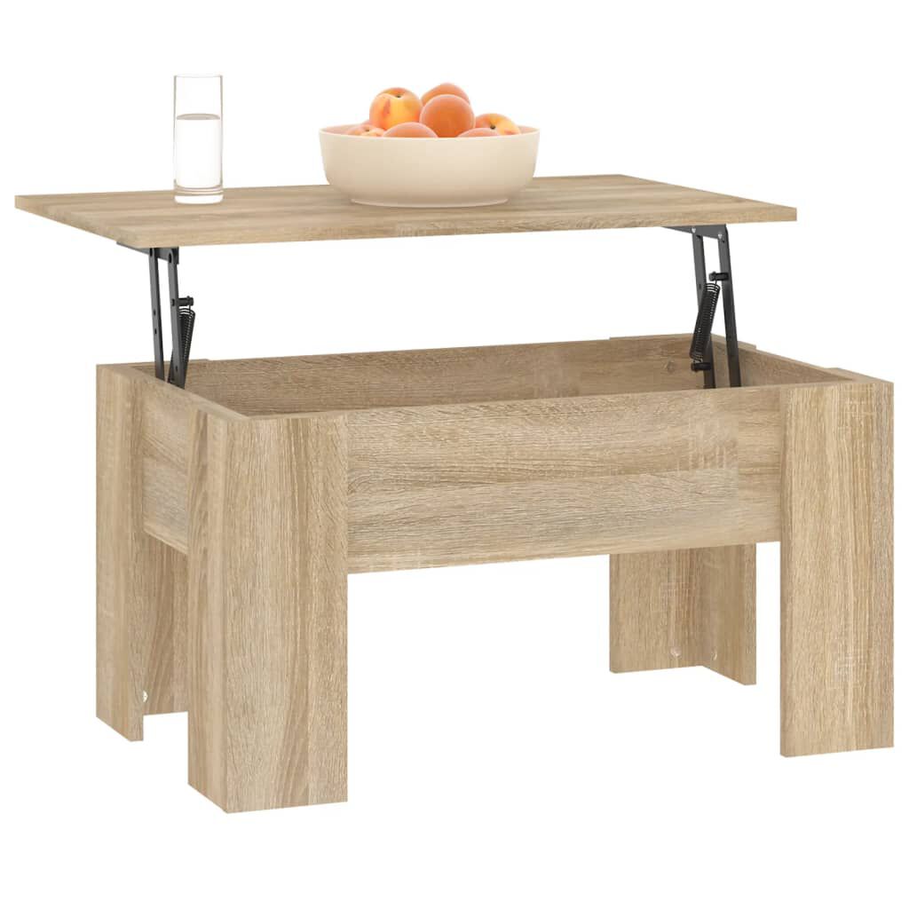 vidaXL Τραπεζάκι Σαλονιού Sonoma Δρυς 79x49x41 εκ. Επεξεργασμένο Ξύλο