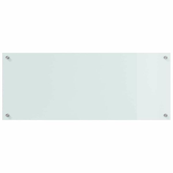 vidaXL Πίσω Πάνελ Κουζίνας Λευκό 100 x 40 cm σκληρυμένο γυαλί