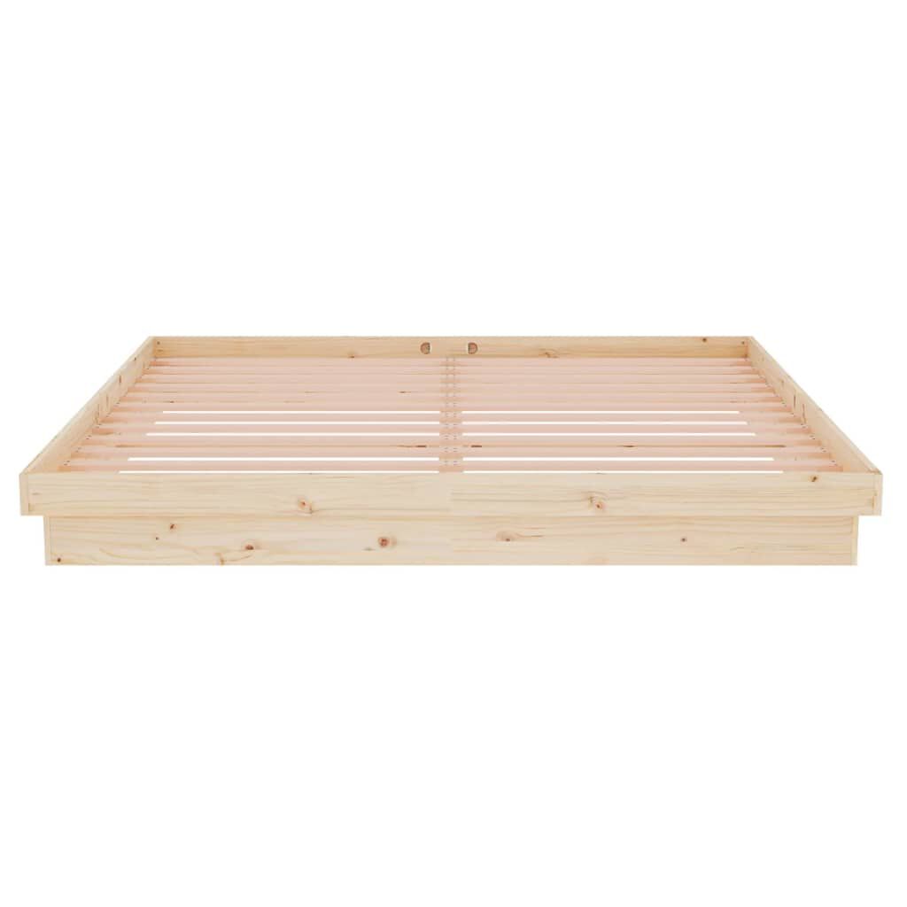 vidaXL Πλαίσιο Κρεβατιού 180 x 200 εκ. Μασίφ Ξύλο Super King Size