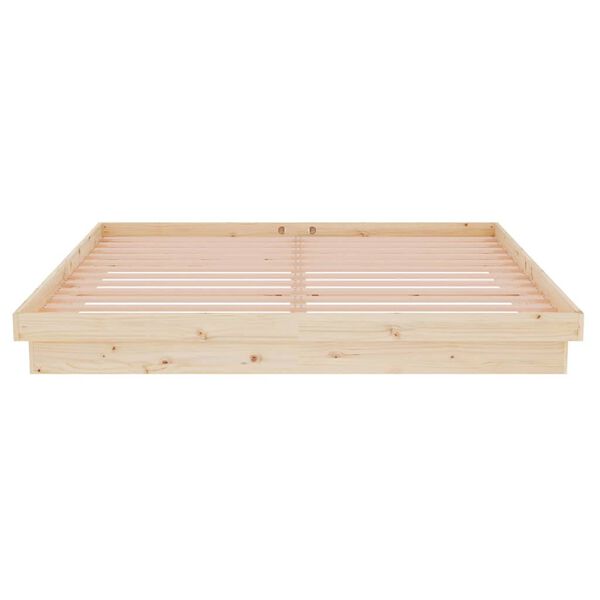 vidaXL Πλαίσιο Κρεβατιού 180 x 200 εκ. Μασίφ Ξύλο Super King Size