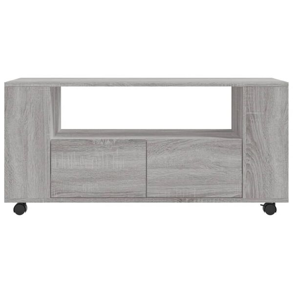 vidaXL Έπιπλο Τηλεόρασης Γκρι Sonoma 102x34,5x43 εκ. από Επεξεργ. Ξύλο