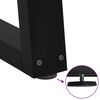 vidaXL Πόδια Τραπεζαρίας Σχήματος V 2 τεμ. Μαύρο 100x (72-73,3) εκ. Ατσάλι