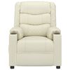 vidaXL Πολυθρόνα Μασάζ Κρεμ από Συνθετικό Δέρμα