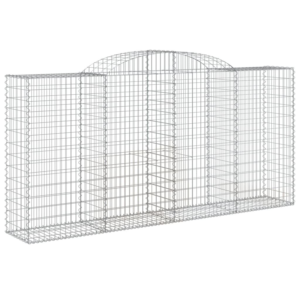 vidaXL Συρματοκιβώτια Τοξωτά 11 τεμ. 300x50x140/160 εκ. Γαλβαν. Ατσάλι