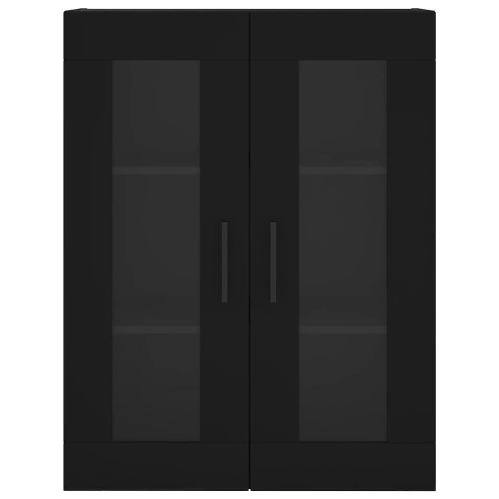 vidaXL Ντουλάπι Τοίχου Μαύρο 69,5 x 34 x 90 εκ.
