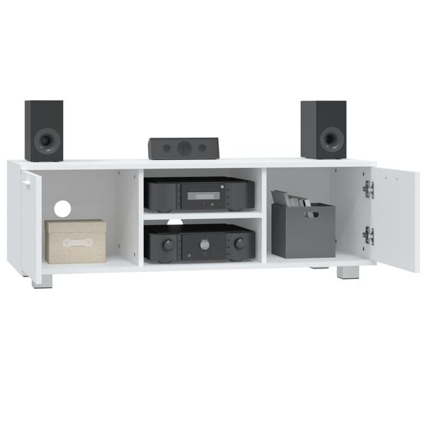 vidaXL Έπιπλο Τηλεόρασης Λευκό 120 x 40,5 x 35 εκ. Επεξεργασμένο Ξύλο