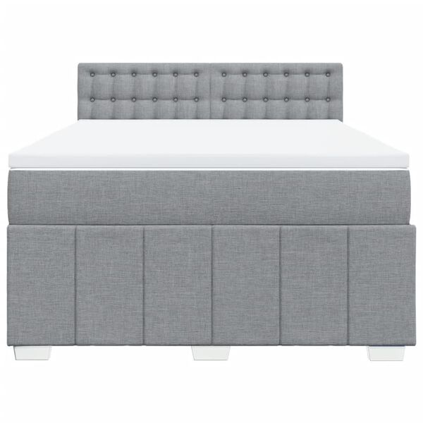 vidaXL &Kappa;&rho;&epsilon;&beta;ά&tau;&iota; Boxspring &mu;&epsilon; &Sigma;&tau;&rho;ώ&mu;&alpha; &Alpha;&nu;&omicron;&iota;&chi;&tau;ό &Gamma;&kappa;&rho;&iota; 140x190 &epsilon;&kappa;. &Upsilon;&phi;&alpha;&sigma;&mu;ά&tau;&iota;&nu;&omicron;