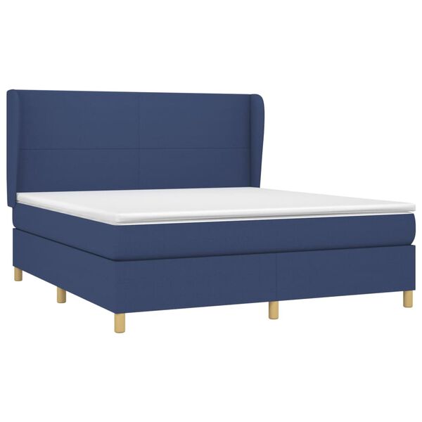 vidaXL &Kappa;&rho;&epsilon;&beta;ά&tau;&iota; Boxspring &mu;&epsilon; &Sigma;&tau;&rho;ώ&mu;&alpha; &Mu;&pi;&lambda;&epsilon; 160x200 &epsilon;&kappa;. &Upsilon;&phi;&alpha;&sigma;&mu;ά&tau;&iota;&nu;&omicron;