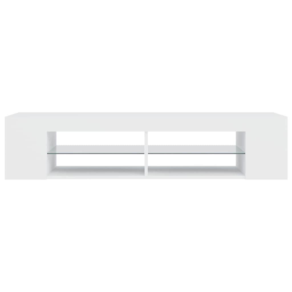 vidaXL Έπιπλο Τηλεόρασης με LED Λευκό 135x39x30 εκ.