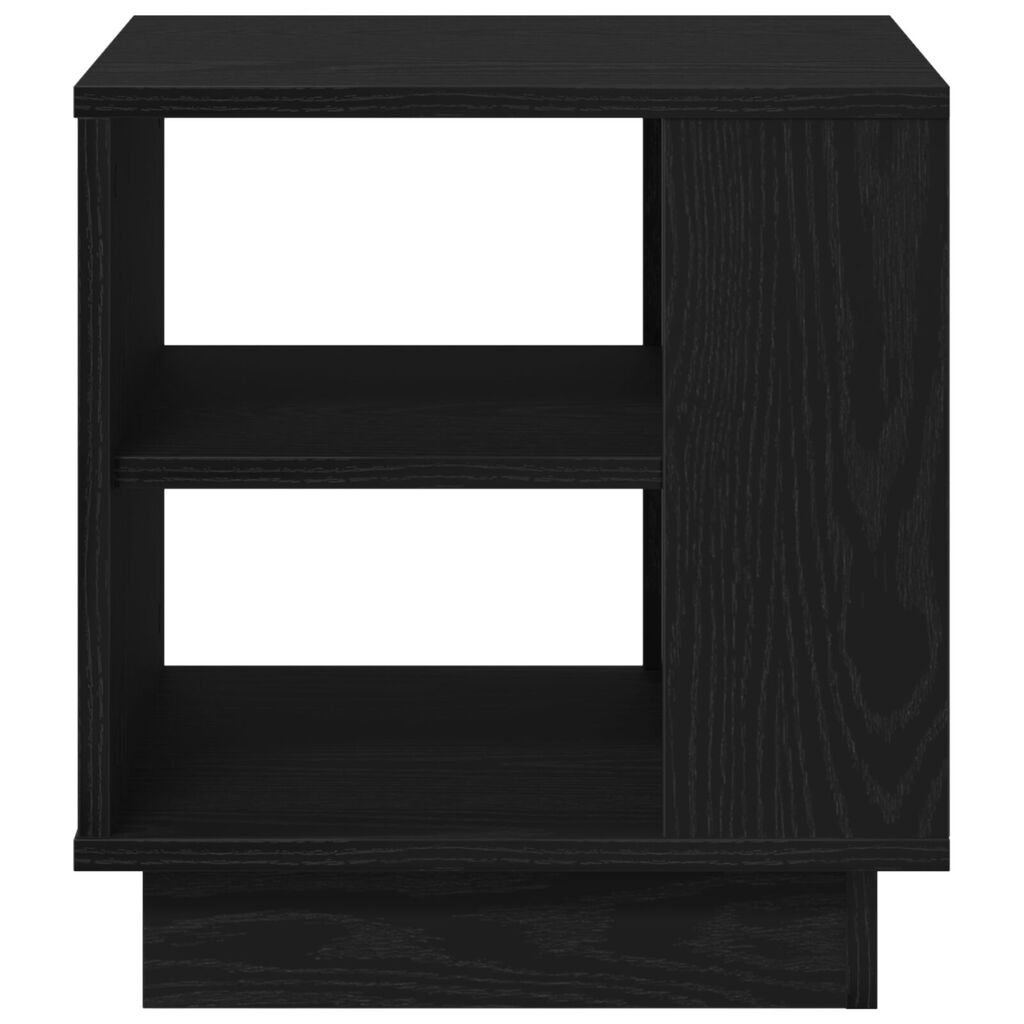 vidaXL Τραπέζι σαλονιού Μαύρο Δρυς 40x40x43 εκ Επεξεργασμένο Ξύλο