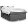 vidaXL &Kappa;&rho;&epsilon;&beta;ά&tau;&iota; Boxspring &mu;&epsilon; &Sigma;&tau;&rho;ώ&mu;&alpha; &Sigma;&kappa;&omicron;ύ&rho;&omicron; &Gamma;&kappa;&rho;&iota; 140x190 &epsilon;&kappa;. &Upsilon;&phi;&alpha;&sigma;&mu;ά&tau;&iota;&nu;&omicron;
