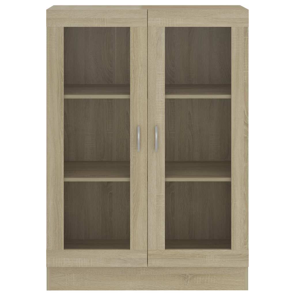 vidaXL Βιτρίνα Χρώμα Sonoma Δρυς 82,5 x 30,5 x 115 εκ. Επεξ. Ξύλο