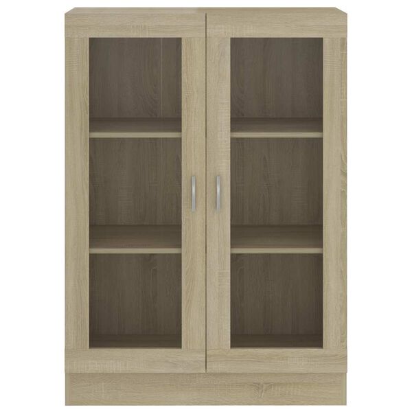 vidaXL Βιτρίνα Χρώμα Sonoma Δρυς 82,5 x 30,5 x 115 εκ. Επεξ. Ξύλο