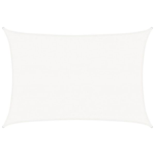 vidaXL Πανί Σκίασης Λευκό 3,5 x 4,5 μ. από HDPE 160 γρ./μ²