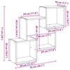 vidaXL Ντουλάπι Τοίχου Γκρι Sonoma 78x18x71 εκ. Επεξεργασμένο Ξύλο
