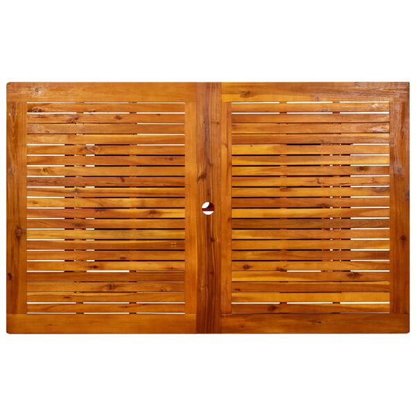 vidaXL Τραπεζαρία Κήπου (160-240) x 100 x 75 εκ από Μασίφ Ξύλο Ακακίας