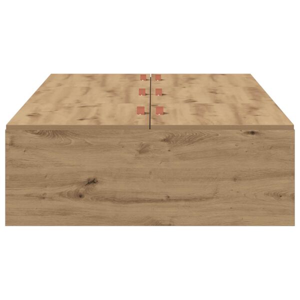 vidaXL Κρεβάτι αποθήκευσης Σκελετός Artisan Oak 90x190 εκ.