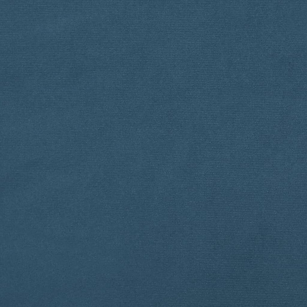vidaXL Στρώμα με Pocket Springs Σκούρο Μπλε 140x200x20 εκ. Βελούδινο