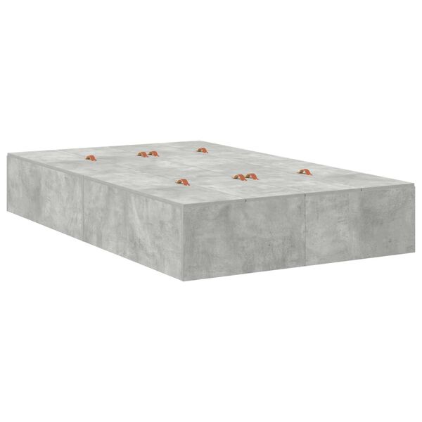 vidaXL Κρεβάτι Αποθήκευσης Σκοτούρ Γκρι 120x200 εκ