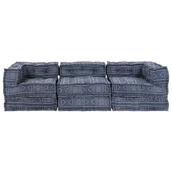 vidaXL Μαξιλάρι 3 pcs Μπλε 70 x 70 x 54 εκ Πολυεστέρας