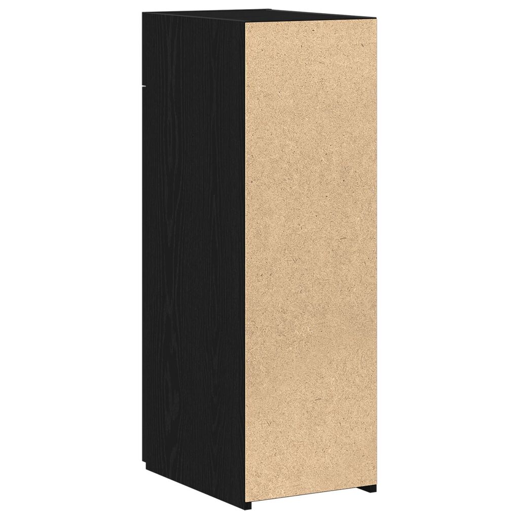 vidaXL Μπουφές Μαύρης Δρυός 30x42,5x93 εκ. Κατασκευασμένο από Ξύλο