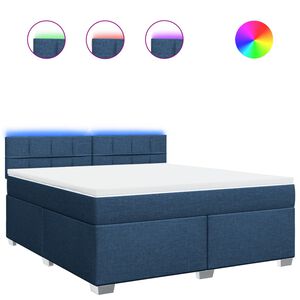 vidaXL &Kappa;&rho;&epsilon;&beta;ά&tau;&iota; Boxspring &mu;&epsilon; &Sigma;&tau;&rho;ώ&mu;&alpha; &Mu;&pi;&lambda;&epsilon; 180x200 &epsilon;&kappa;. &Upsilon;&phi;&alpha;&sigma;&mu;ά&tau;&iota;&nu;&omicron;