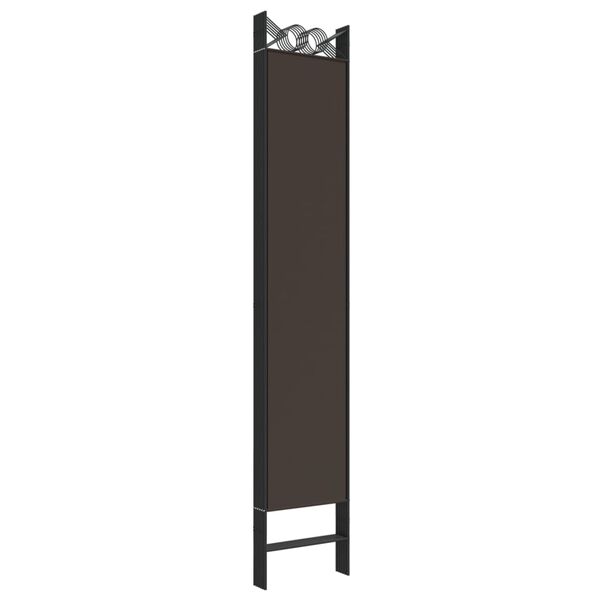 vidaXL Διαχωριστικό Δωματίου με 6 Πάνελ Καφέ 240x220 εκ. από Ύφασμα