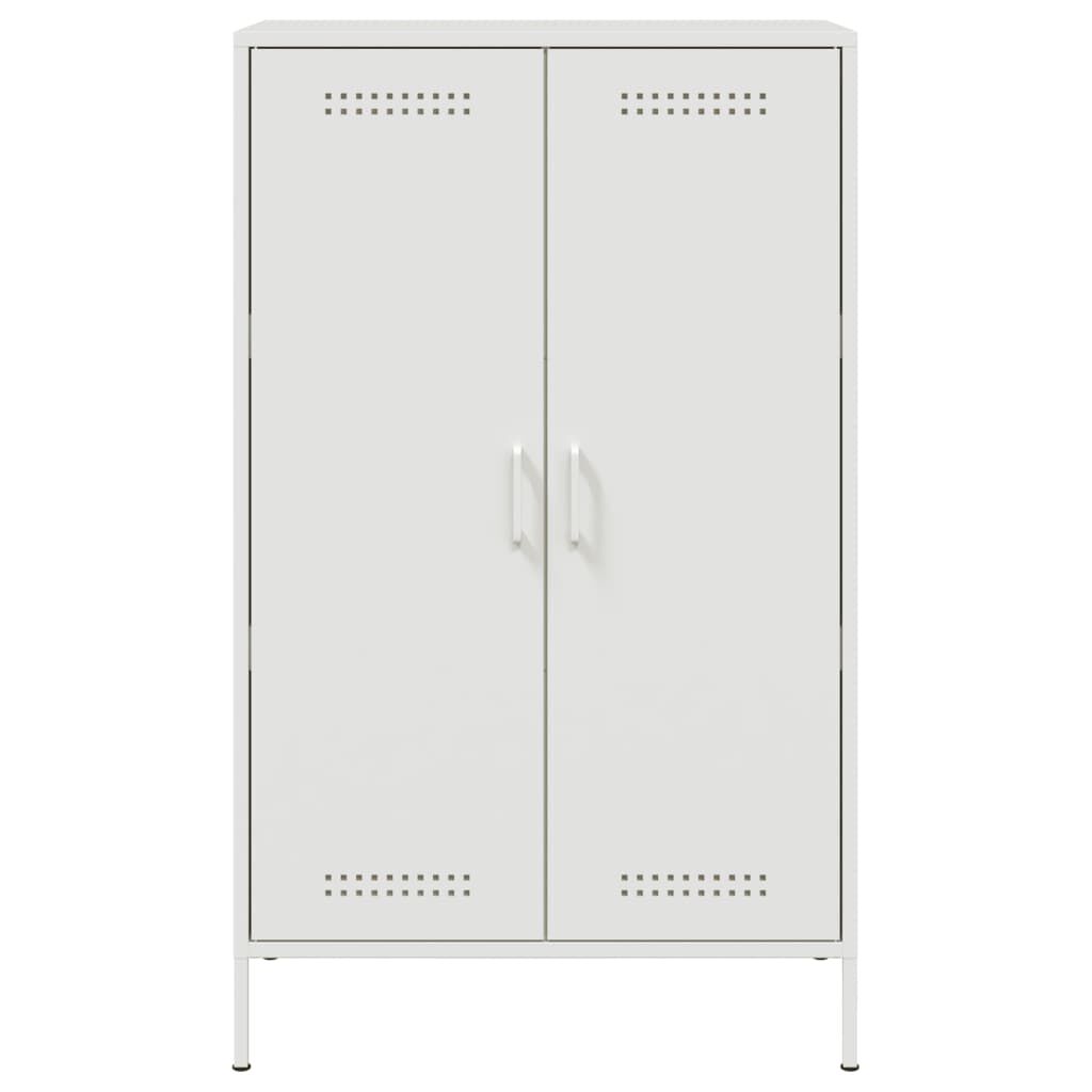 vidaXL Ντουλάπι Λευκό 68x39x113 εκ. από Ατσάλι
