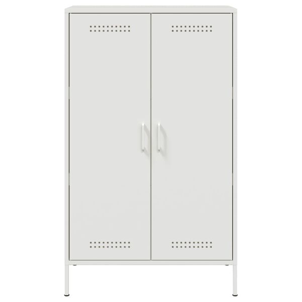 vidaXL Ντουλάπι Λευκό 68x39x113 εκ. από Ατσάλι