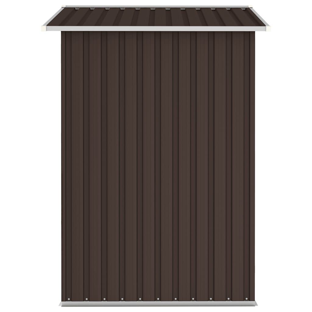 vidaXL Αποθήκη Κήπου Καφέ 205 x 129 x 183 εκ. από Γαλβανισμένο Ατσάλι