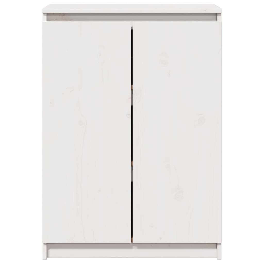 vidaXL Ντουλάπι Λευκό 60 x 36 x 84 εκ. από Μασίφ Ξύλο Πεύκου