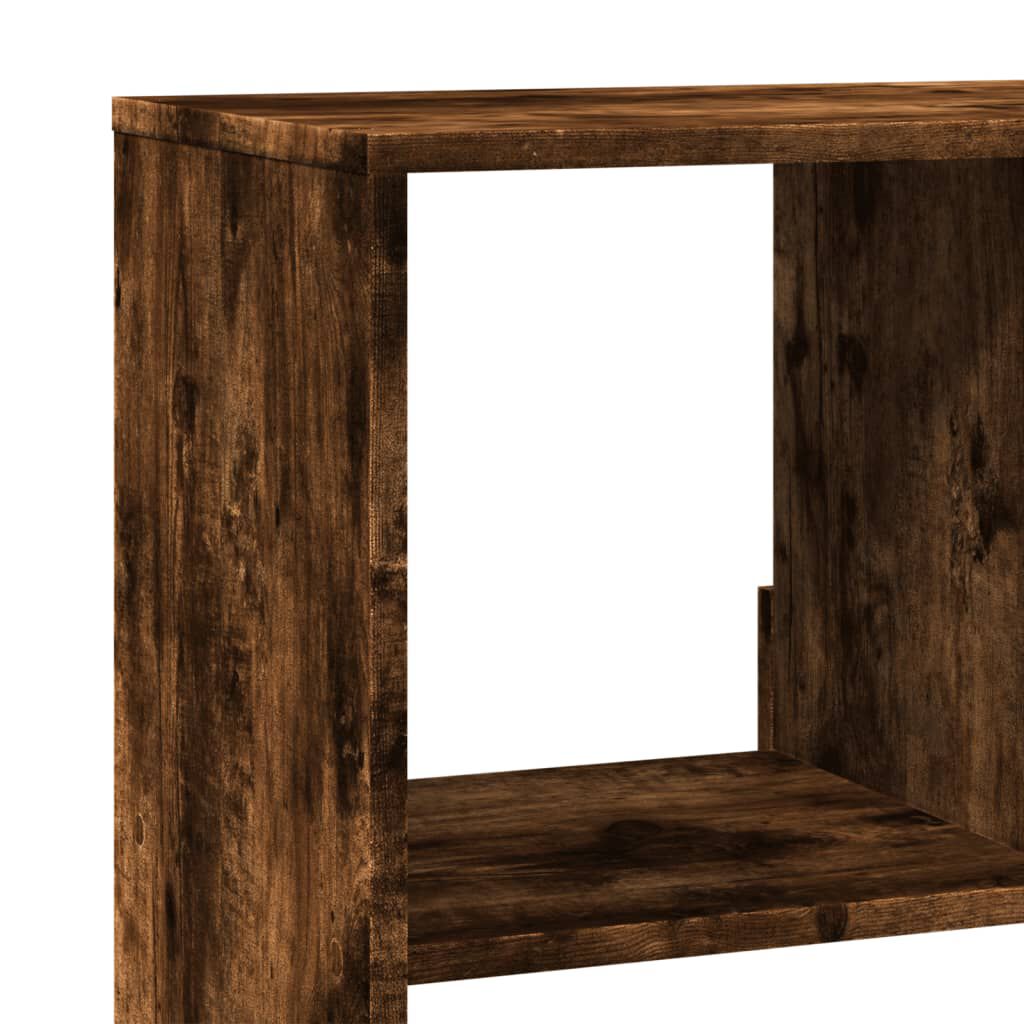 vidaXL Βιβλιοθήκη Καπνιστή Δρυς 100x33x125,5εκ. από Επεξεργασμένο Ξύλο