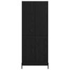 vidaXL Highboard &Mu;&alpha;ύ&rho;&eta; &Omicron;&xi;&upsilon;ά 69,5 x 34 x 180 &epsilon;&kappa;. &Epsilon;&pi;&epsilon;&xi;&epsilon;&rho;&gamma;&alpha;&sigma;&mu;έ&nu;&omicron; &xi;ύ&lambda;&omicron;
