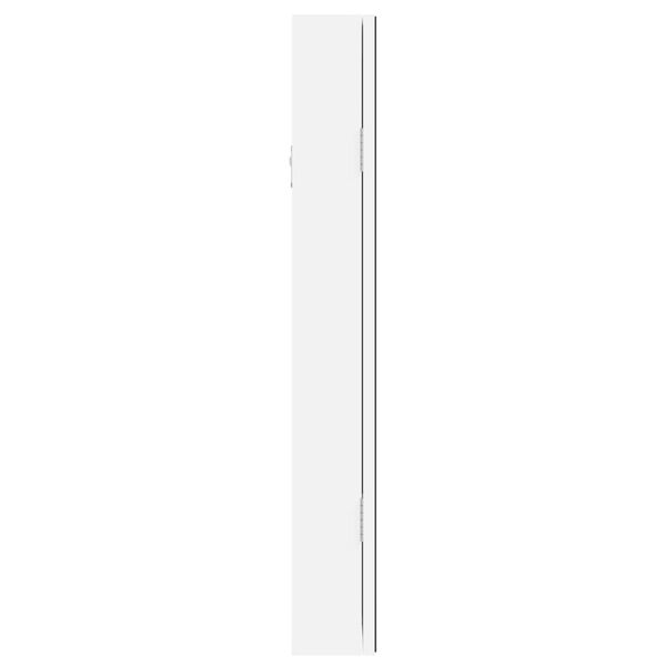 vidaXL Έπιπλο Κοσμημάτων με Καθρέφτη/LED Φώτα Επιτοίχιο Λευκό