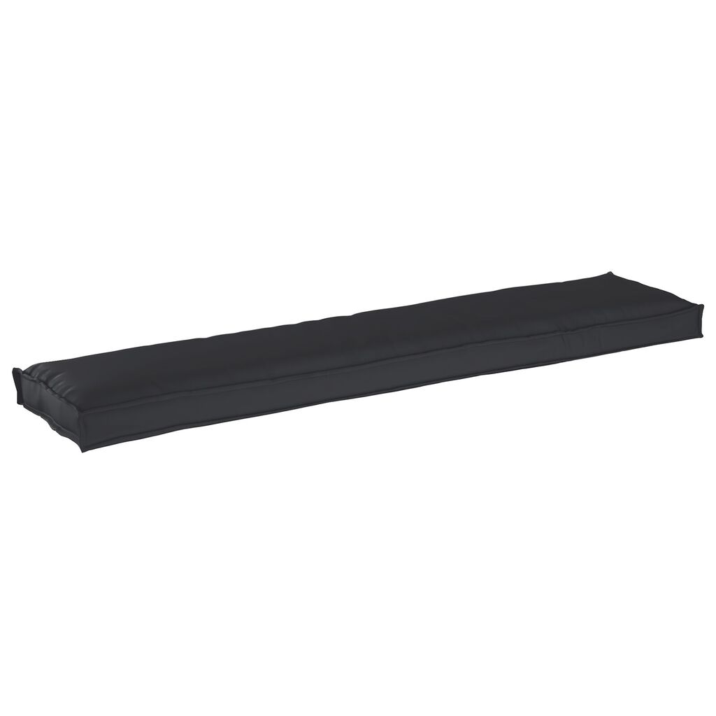 vidaXL Cushion για Παλέτα για Παγκάκι Μαύρο 180x40x8 εκ. από Υφασμα Oxford