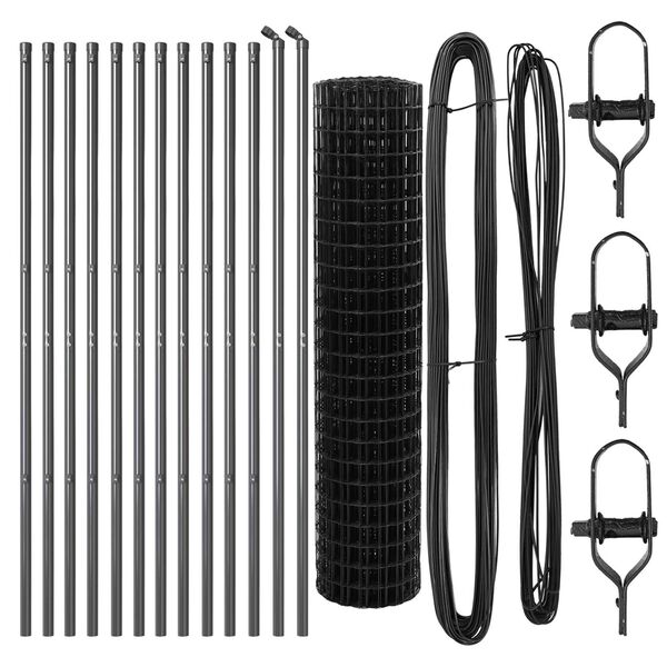 vidaXL &Tau;&epsilon;&nu;&tau;ώ&tau;&omicron; &mu;&epsilon; &sigma;&tau;ή&rho;&iota;&gamma;&mu;&alpha; &Gamma;&kappa;&rho;&iota; 1 x 25 m &Alpha;&tau;&sigma;ά&lambda;&iota;