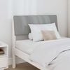 vidaXL Ταπετσαρισμένο κεφαλάρι Ανοιχτό γκρι 75 cm Στερεά ξυλεία πεύκου