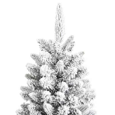 vidaXL Χριστουγεννιάτικο Δέντρο Τεχνητό με Χιόνι 210 εκ. PVC & PE
