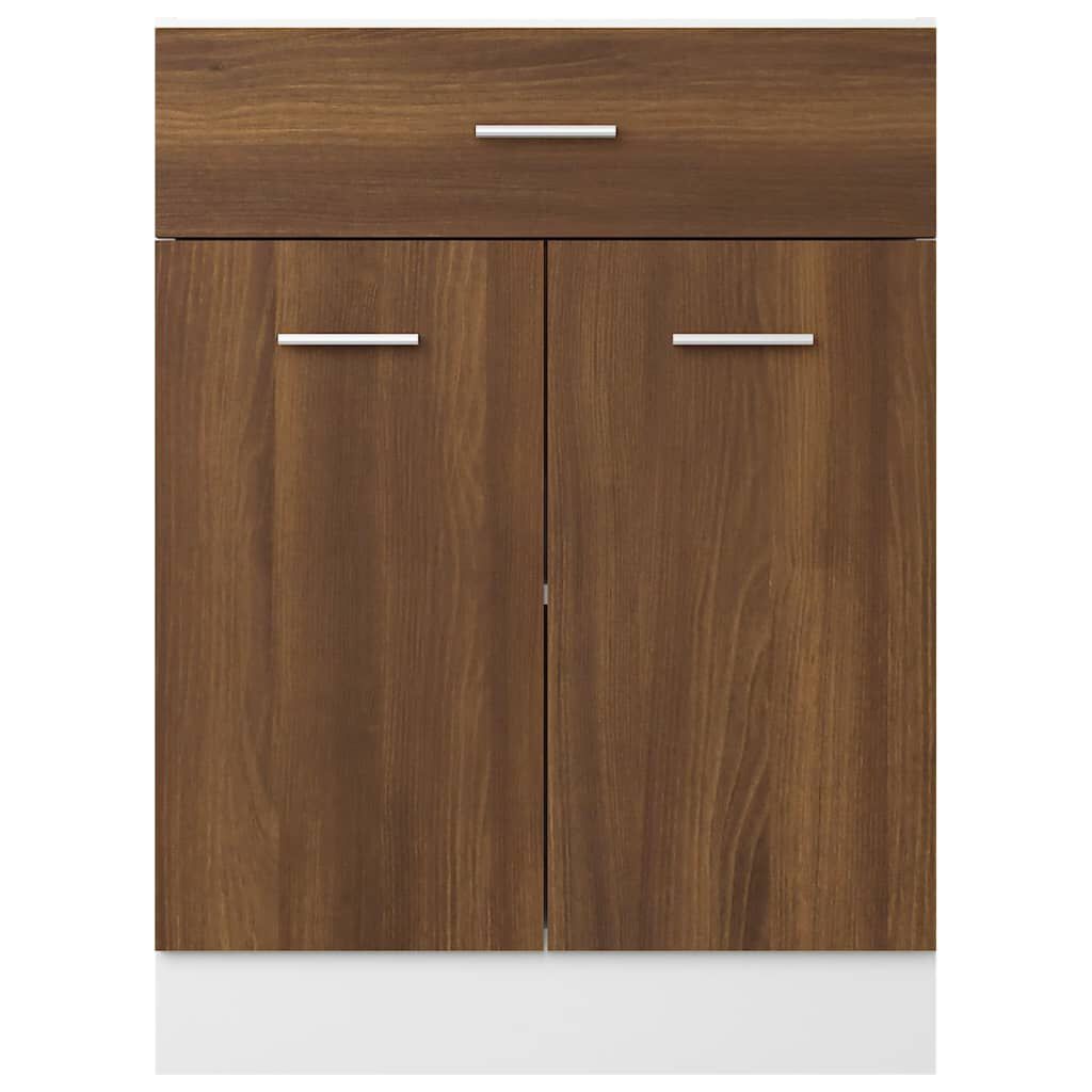 vidaXL Έπιπλο Με Συρτάρι Lyon Καφέ Δρυς 60x46x81,5 εκ. Επεξεργ. Ξύλο