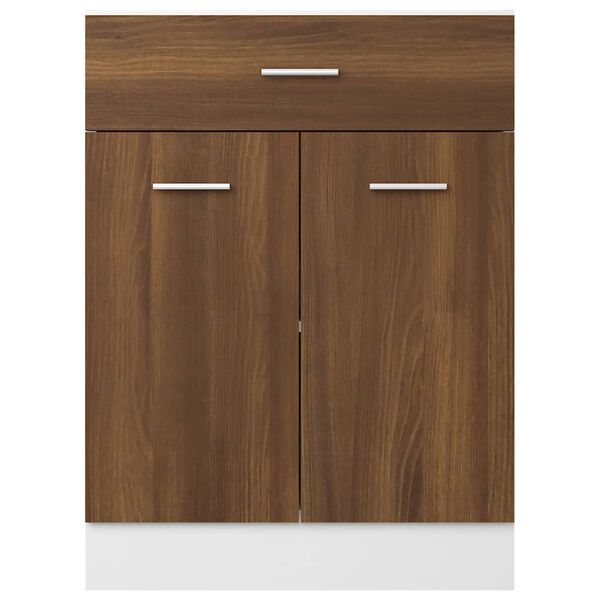 vidaXL Έπιπλο Με Συρτάρι Lyon Καφέ Δρυς 60x46x81,5 εκ. Επεξεργ. Ξύλο