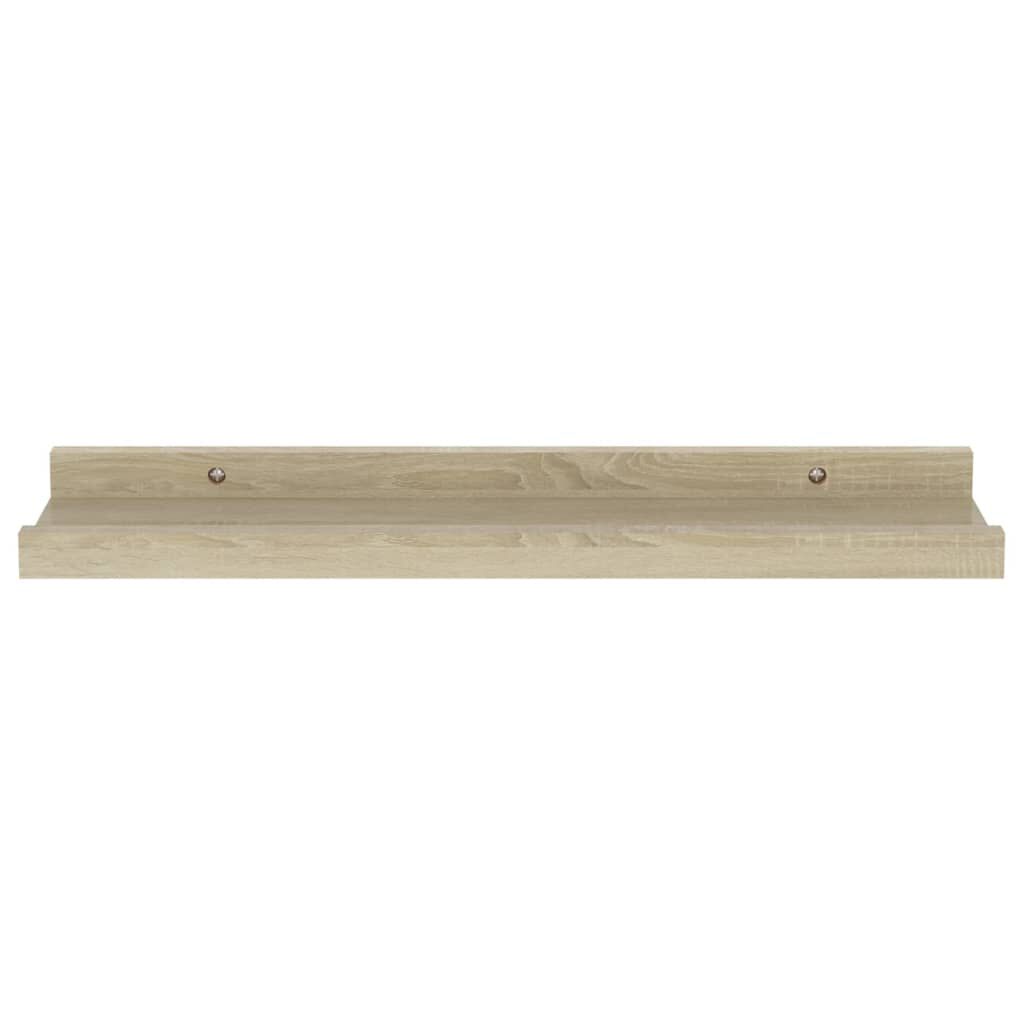 vidaXL Ράφια Τοίχου 2 τεμ. Sonoma Δρυς 40 x 9 x 3 εκ.