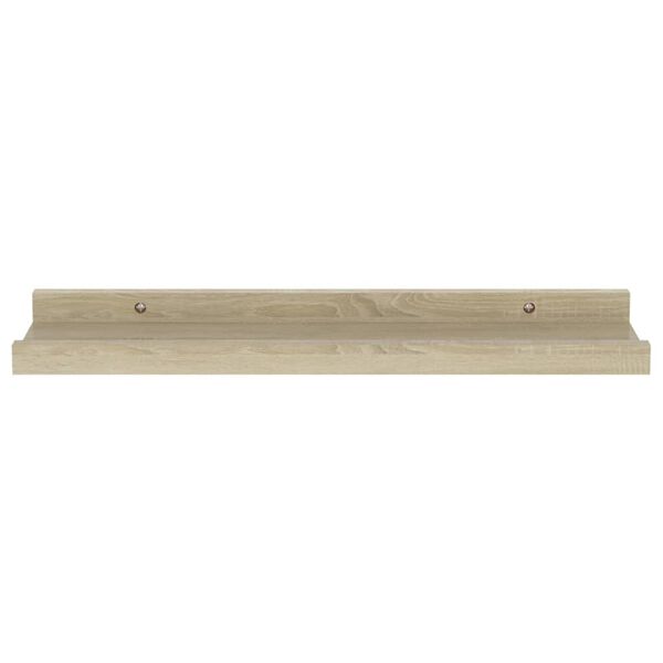 vidaXL Ράφια Τοίχου 2 τεμ. Sonoma Δρυς 40 x 9 x 3 εκ.