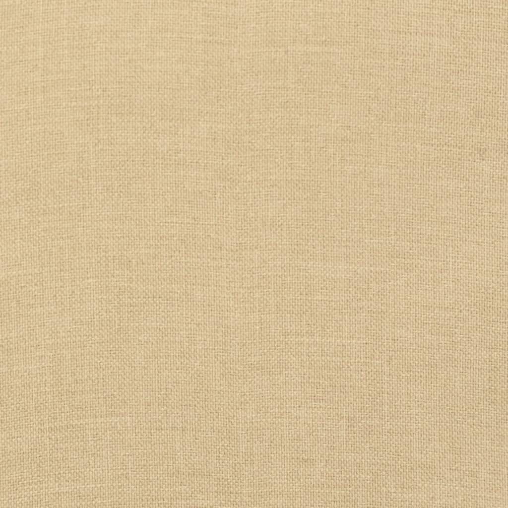 vidaXL Μαξιλάρια Καρέκλας με Πλάτη 6 τεμ. Μπεζ 120x50x7 εκ. Ύφασμα