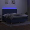 vidaXL &Kappa;&rho;&epsilon;&beta;ά&tau;&iota; Boxspring &mu;&epsilon; &Sigma;&tau;&rho;ώ&mu;&alpha; & LED &Mu;&pi;&lambda;&epsilon; 180x200 &epsilon;&kappa;. &Upsilon;&phi;&alpha;&sigma;&mu;ά&tau;&iota;&nu;&omicron;