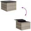 vidaXL Σετ Καναπέ Κήπου με αποθήκευση 8 pcs Ανοιχτό γκρι Πολυ ράταν