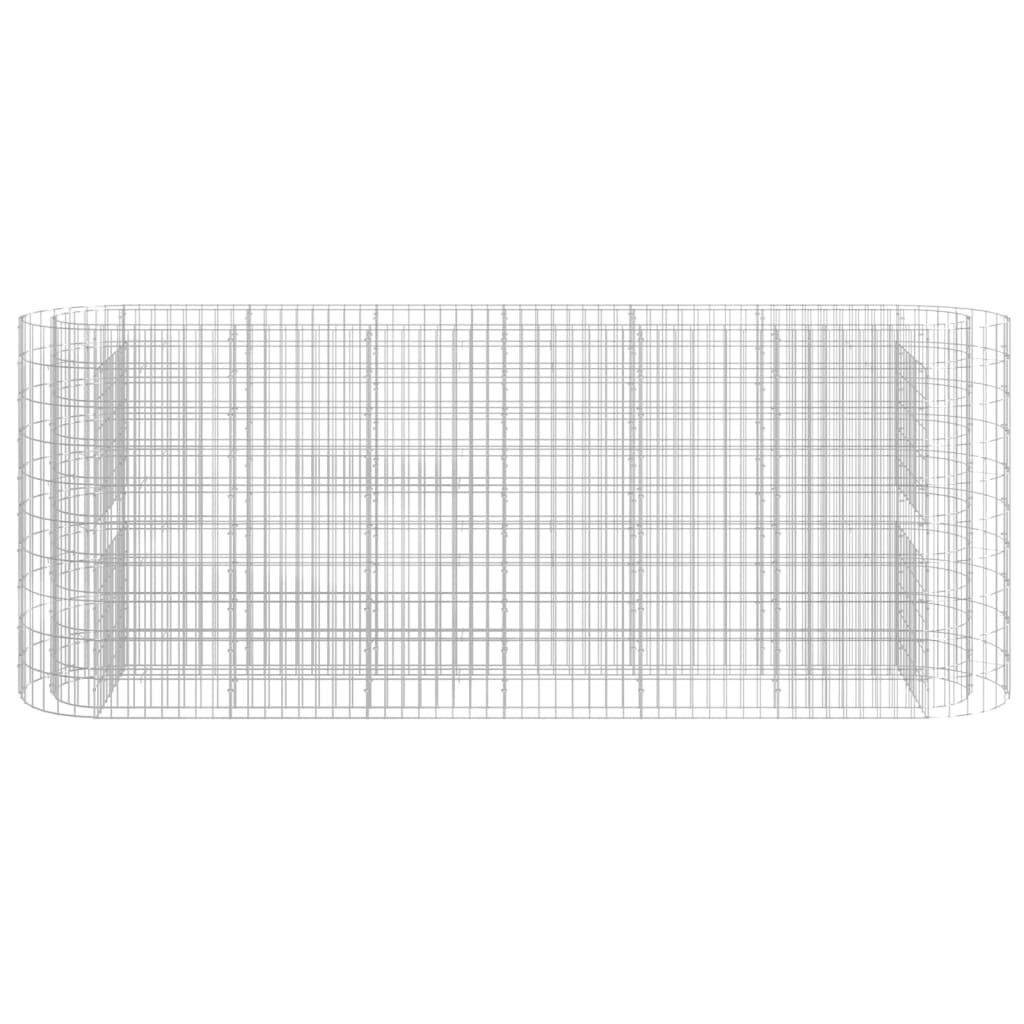 vidaXL Συρματοκιβώτιο-Γλάστρα Υπερυψωμένη 260x50x100 εκ Γαλβαν. Ατσάλι