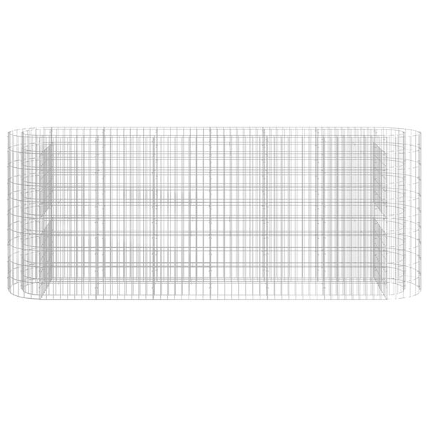 vidaXL Συρματοκιβώτιο-Γλάστρα Υπερυψωμένη 260x50x100 εκ Γαλβαν. Ατσάλι